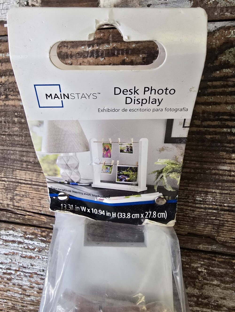 Mainstays White Desk Photo Display Frame, NWT